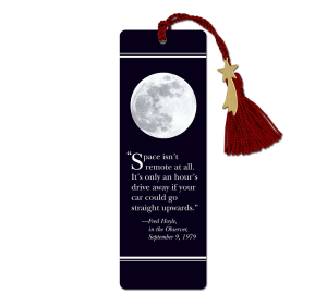 Personalized made in USA Bookmark with Moon Image