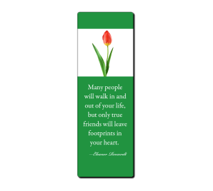 Design your own bookmark online with quote