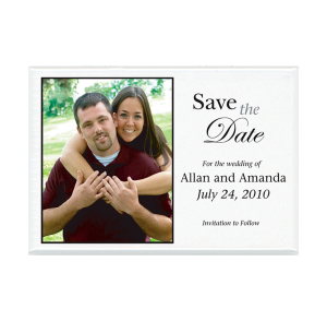 Custom Magnet - Wedding Save the Date with smiling couple