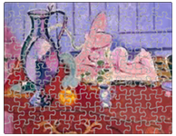 Custom jigsaw puzzle with painting of jug