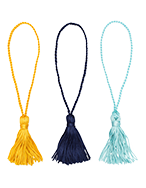 Tassels 100 Tassels Mixed Colors 3-inch Silky Polyester Bulk Wholesale  Bookmark Tassels, Key Ring Tassels 