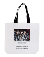 Stained glass art on custom tote bag