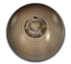 Custom Glass Paperweight - Deluxe - U.S. Capitol Ceiling Paperweight Example