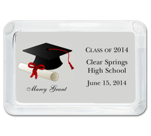 Glass Graduation Paperweight