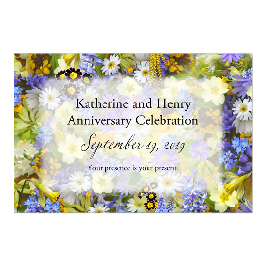 Katherine and Henry Anniversary Celebration, September 19, Your presence is your present.. Happy birthday to you with flowers