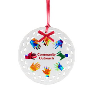 Personalized Ceramic Ornament - Community