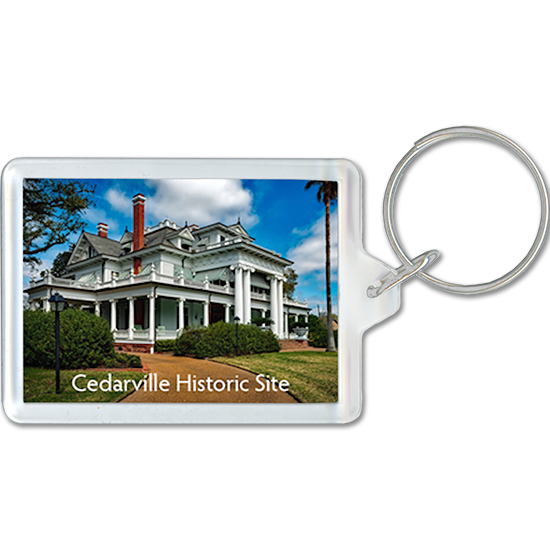 Historic Site mansion on acrylic keychain