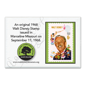 Stamp magnet with Disney Stamp