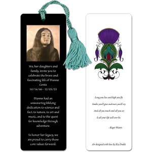 Custom Laminated Bookmark - Double Sided with Tassels