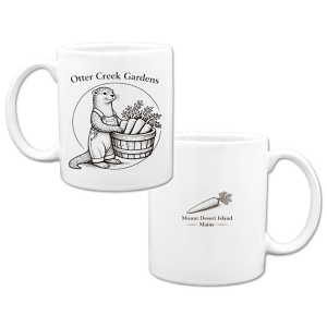 Custom Mug with Otter, Basket and Carrot